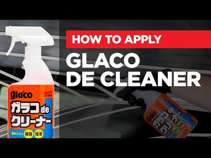 how to use SOFT99 Glaco De Cleaner Hydrophobic Glass Cleaner 