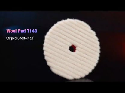 ShineMate Heavy Cut Wool Pad 5" Short-Nap Striped T140