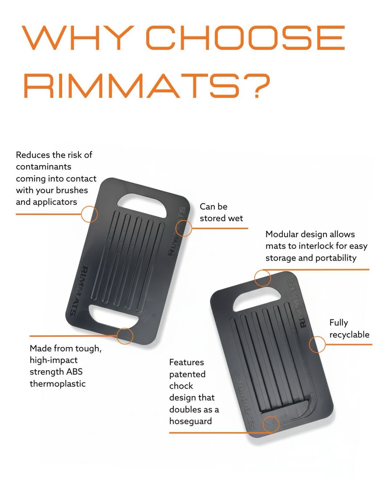 RIMMATS Rim Mats Wheel Platform for Cleaning and Dressing. Rimmats Ireland