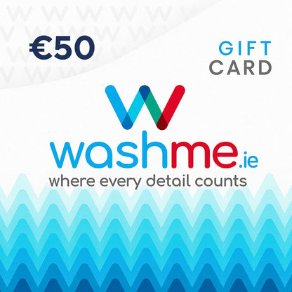 washme.ie Gift Card with €50 value (Physical Gift Voucher) WashMe