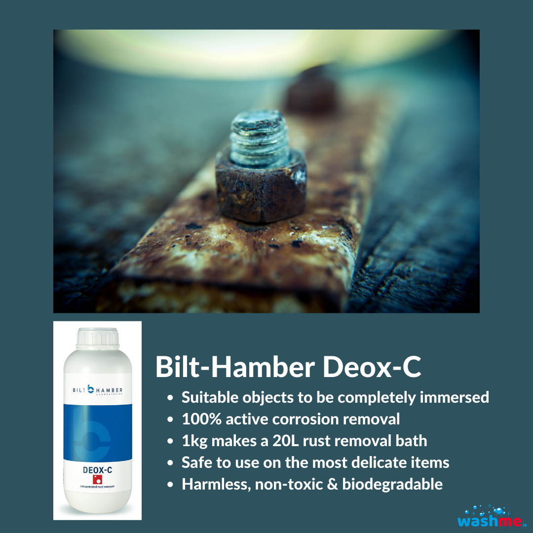 Bilt Hamber Deox-c rust remover. Best rust remover