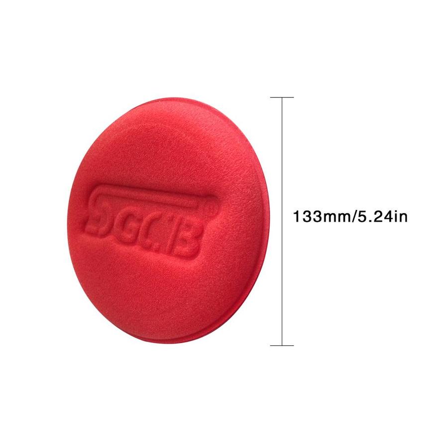 SGCB Cork Ireland. Wax applicator pad in red. 6 pack of ceramic applicator. wax applicator, tyre dressing applicator.SGCB Cork Ireland