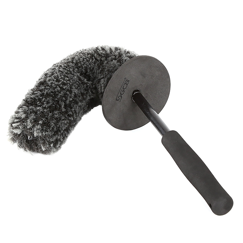 microfibre wheel brush. Wheel Woolies. Safe wheel brush. soft wheel brush. bendable wheel brush. SGCB Cork Ireland