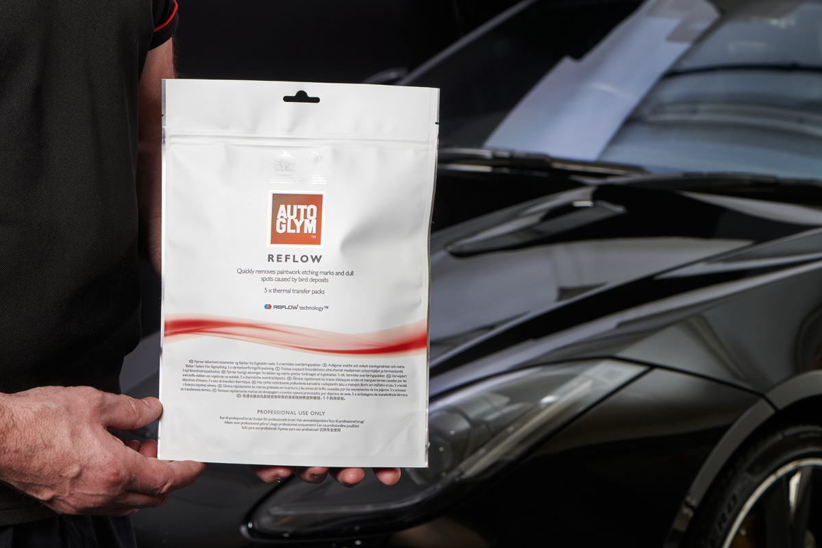 Autoglym Reflow. Remove bird drop etching on paint. better than heatgun. safe removal of bird poo. Autoglym Cork Ireland