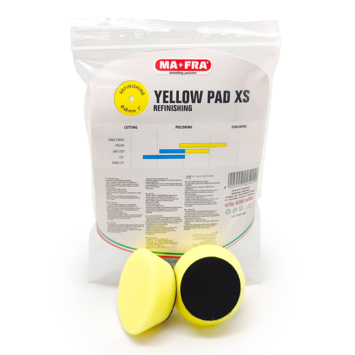 1" polishing pad. Labocosmetica Yellow Pad 64mm. Polishing Pad for refinishing. Yellow Polishing Pad. Labocosmetica Cork Ireland
