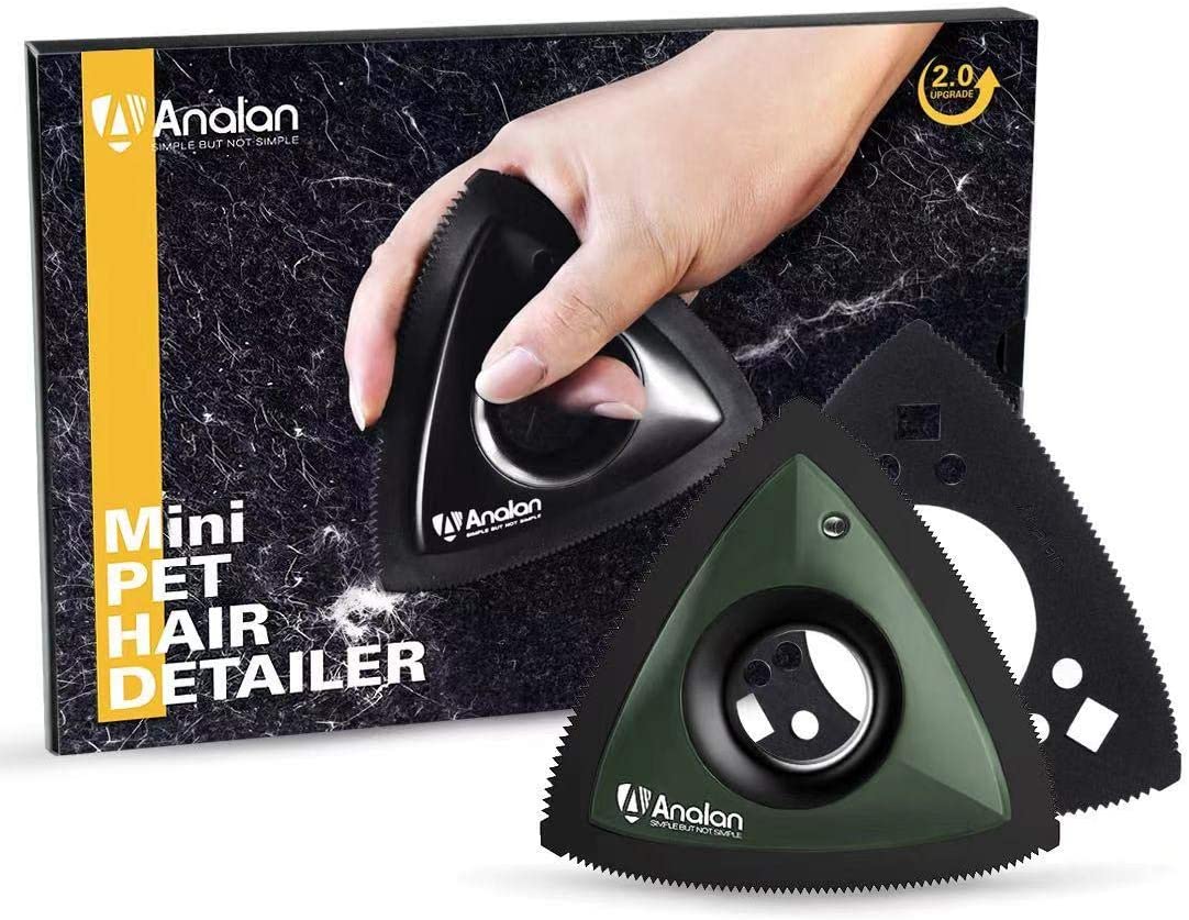 Analan Pet hair removal tool Green. Dog Hair Removal tool from Carpet. Best pet hair removal tool for car and sofa. Triangle. better than lilly pet hair removal tool. Analan Ireland