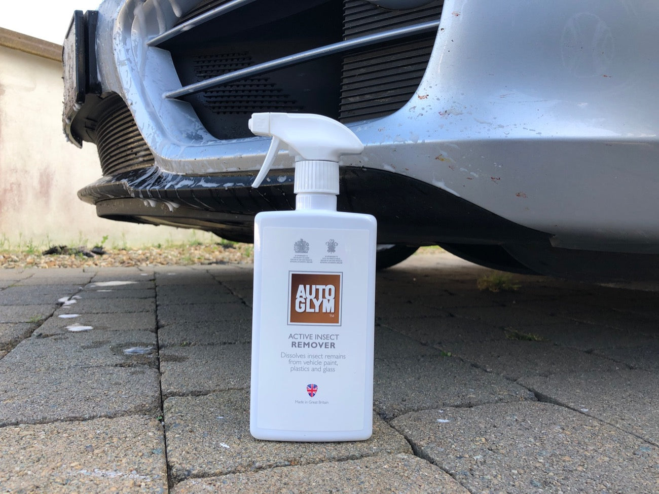 Autoglym Insect Remover Spray. White bottle. Insect and bug remover for cars. Autoglym Cork Ireland. Porsche Cayman