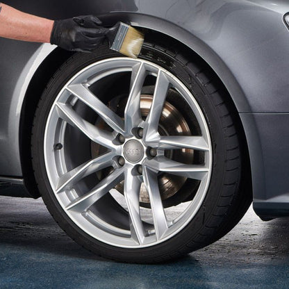 Autogym Rubber Plus Cleaner on Audi 7. high shine tyre dressing and trim protectant. Autlglym Ireland, Autoglym Cork Ireland