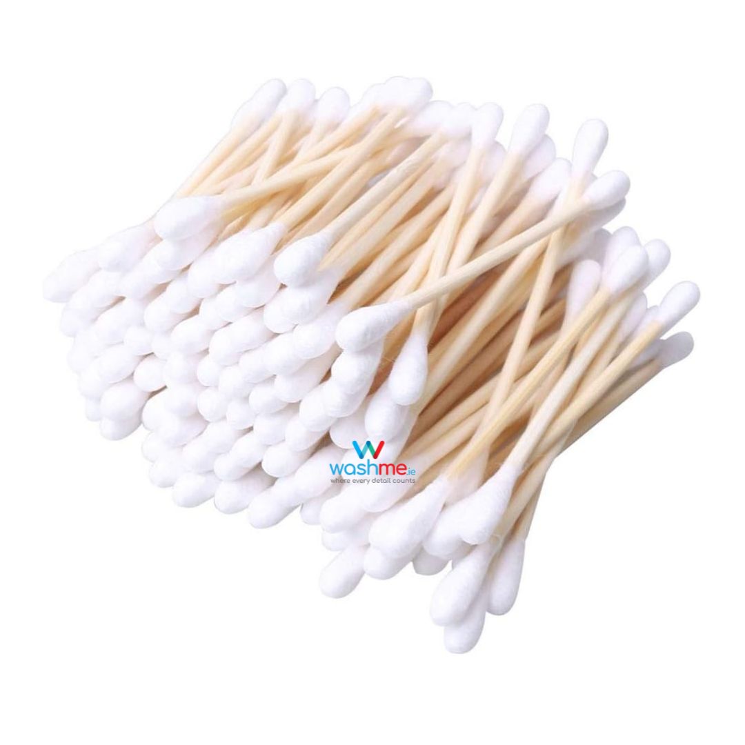 WashMe Bamboo Cotton Buds. Bamboo Cotton Buds (6 x 100) by ZHIYE, 100% Biodegradable Cotton Swab with Wooden Handles for Ear Cleaning,Makeup Cleaning,Keyboard Cleaning,Wound Cleaning