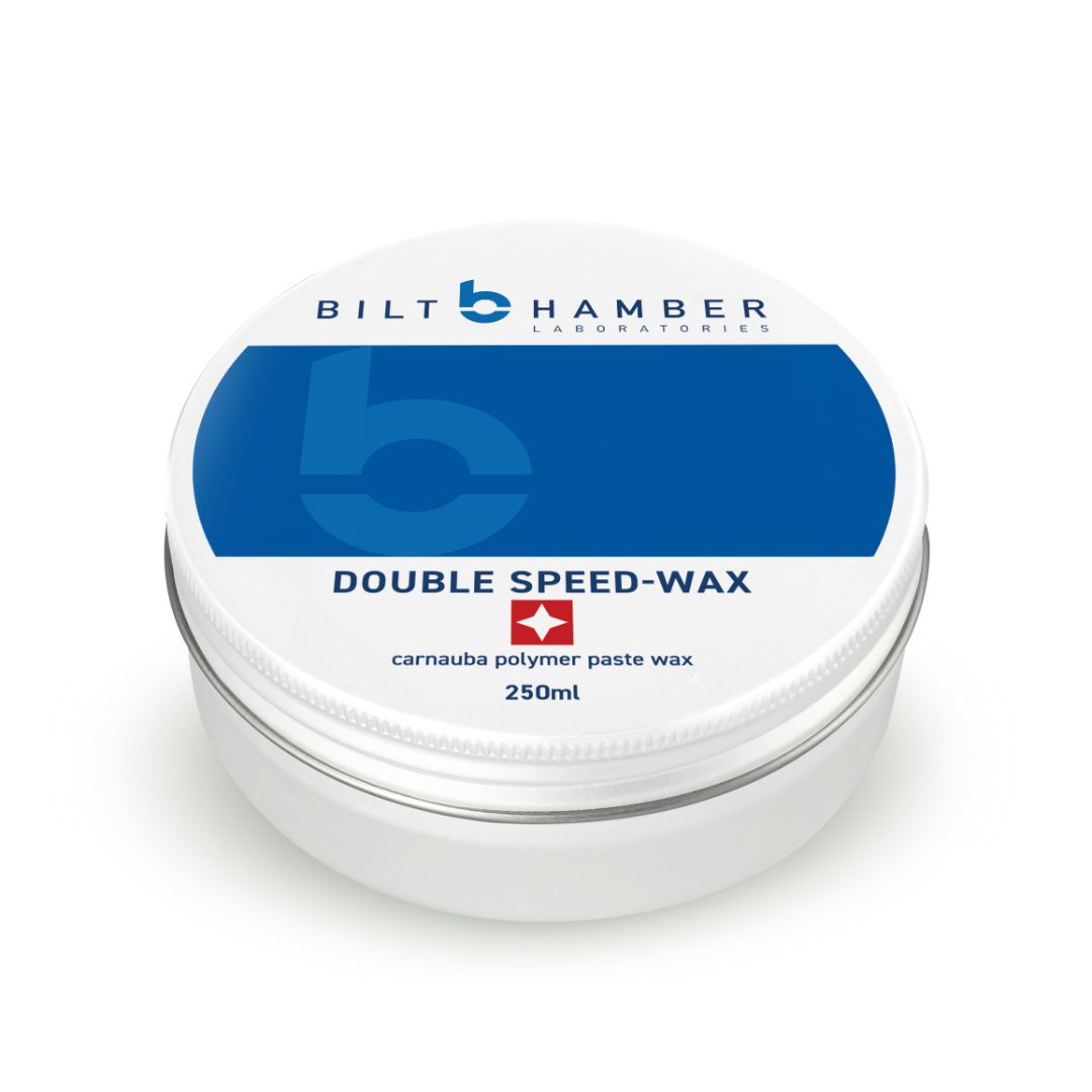 Bilt Hamber double speed-was. Autoglym UHD wax. Best car wax. High gloss wax. Best car shine wax. Blue microfibre towel and applicator.