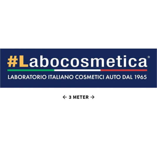 The Labocosmetica ultra wide banner is made of ultra-lightweight non-woven material. Labocosmetica Irland