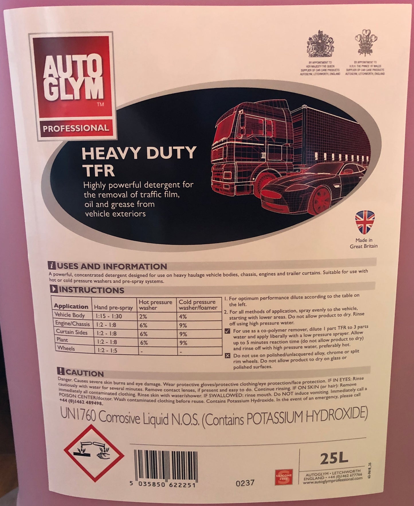 Autoglym Heavy Duty TFR. Traffic Film Remover. Autoglym High Foam TFR. Autoglym Shampoo foam gun. Clean tractor and lorries and trucks. Autoglym Cork Ireland