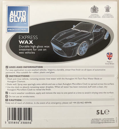 Autoglym Express Wax quick detailer. Aqua wax autoglym. Best spray wax. Autoglym Cork Ireland