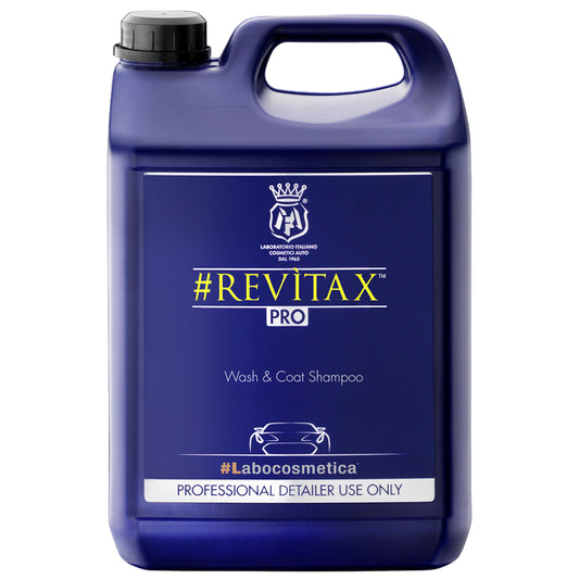 Labocosmetica Revitax Shampoo. Blue bottle with see through cap. Labocosmetica Cork Ireland. High gloss shampoo with ceramic. ceramic shampoo