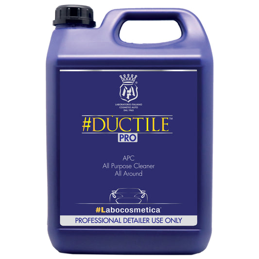 Labocosmetica Ductile APC. All Purpose Cleaner. Alcantara Safe. Blue bottle with see through cap. Labocosmetica Cork Ireland