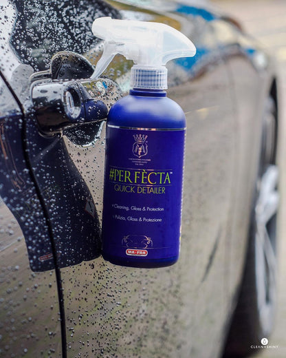 Labocosmetica Perfecta Quick Detailer. High gloss and shine. wet look. blue bottle with see through cap. Labocosmetica Cork Ireland