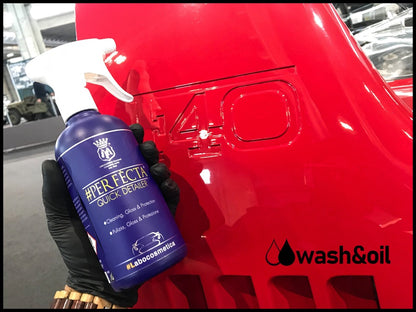 Labocosmetica Perfecta Quick Detailer. High gloss and shine. wet look. blue bottle with see through cap. Labocosmetica Cork Ireland