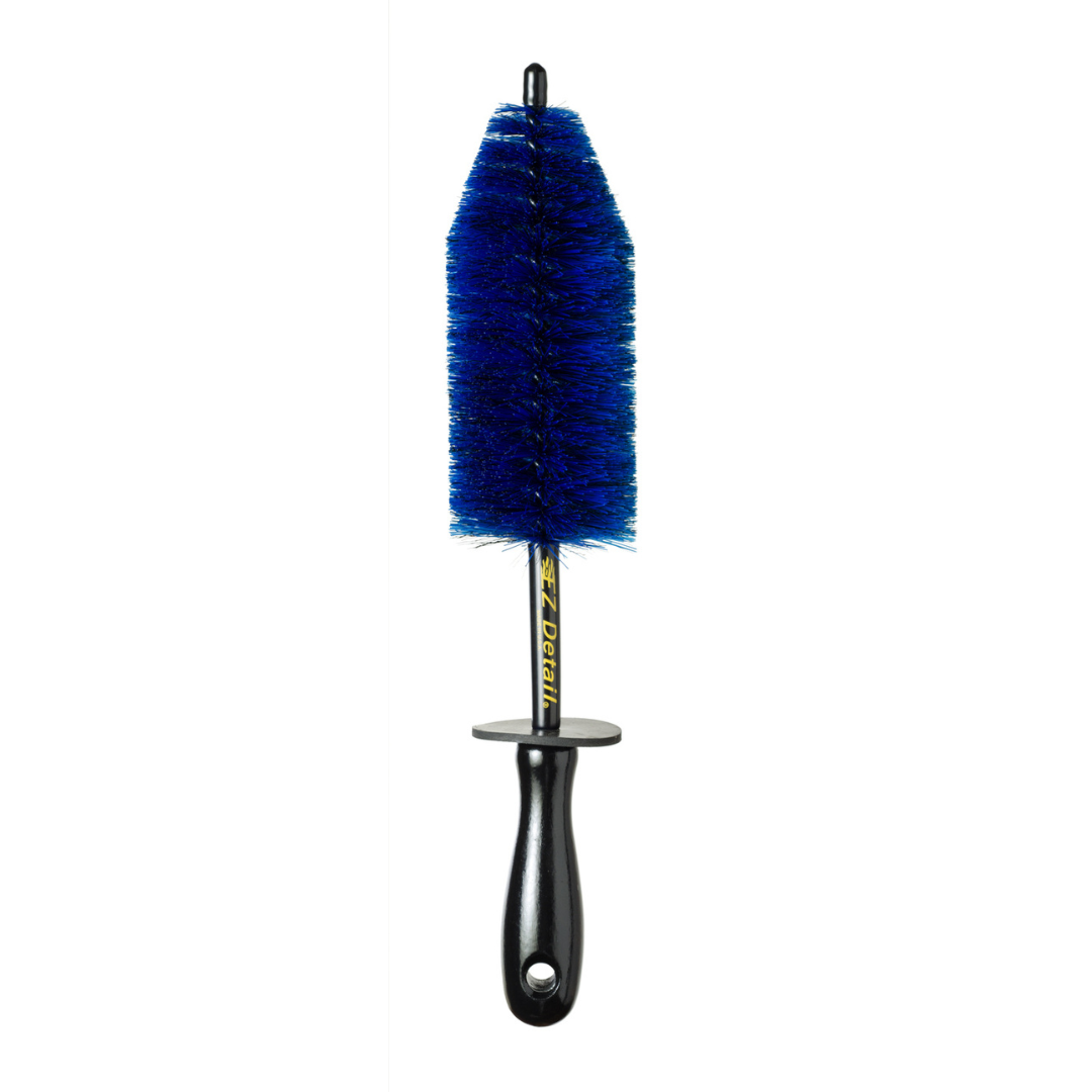 EZ Detail Wheel Brush Red. Safe wheel brush for wheel barrel. Wheel brush set for alloy wheels, diamond cut and engine bay. Engine bay brush for cleaning. EZ Detail Ireland