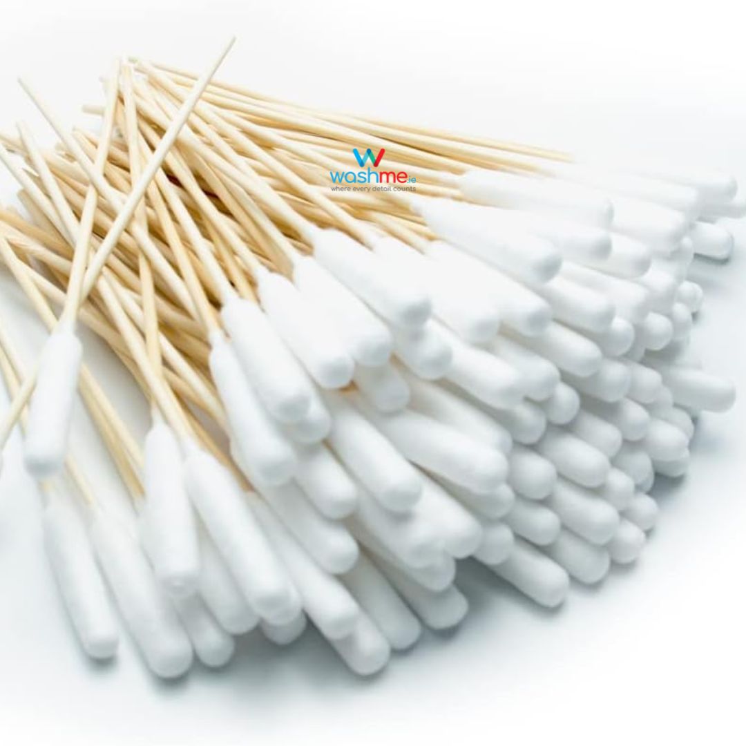 WashMe Bamboo Cotton Buds. Bamboo Cotton Buds (6 x 100) by ZHIYE, 100% Biodegradable Cotton Swab with Wooden Handles for Ear Cleaning,Makeup Cleaning,Keyboard Cleaning,Wound Cleaning