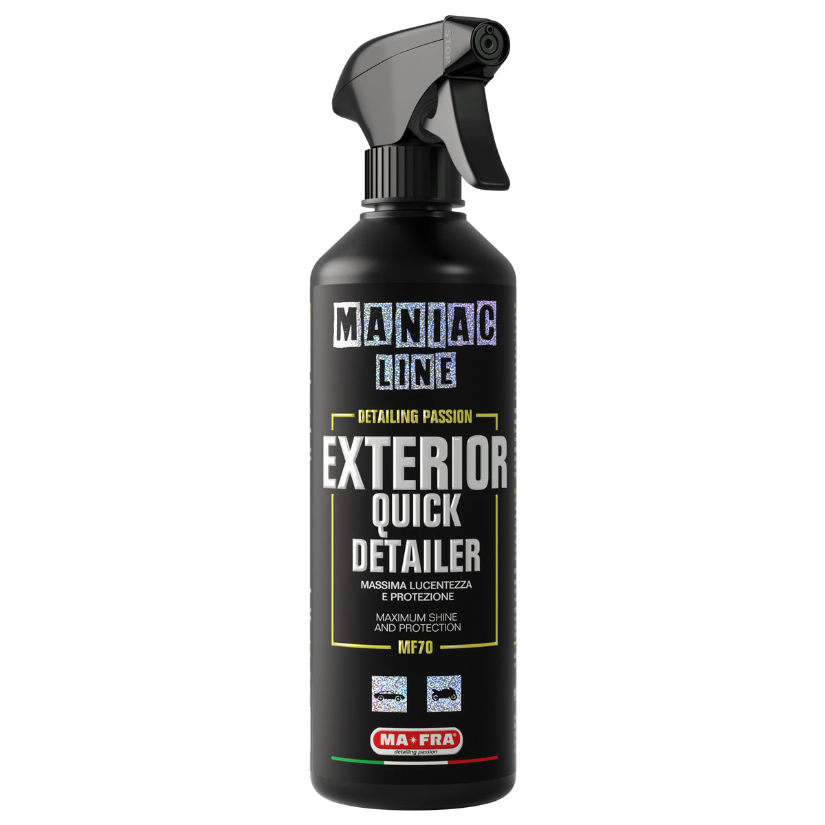 Ma-Fra Maniac Line Quick Detailer. Best quick detailer for bodywork and wheels. Non acid wheel cleaner. Labocosmetica. Ma-Fra Ireland Cork