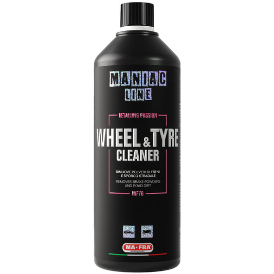 Ma-Fra Maniac Line Wheel and Tyre Cleaner. Best tyre cleaner for dressing. Non acid wheel cleaner. Labocosmetica. Ma-Fra Ireland Cork