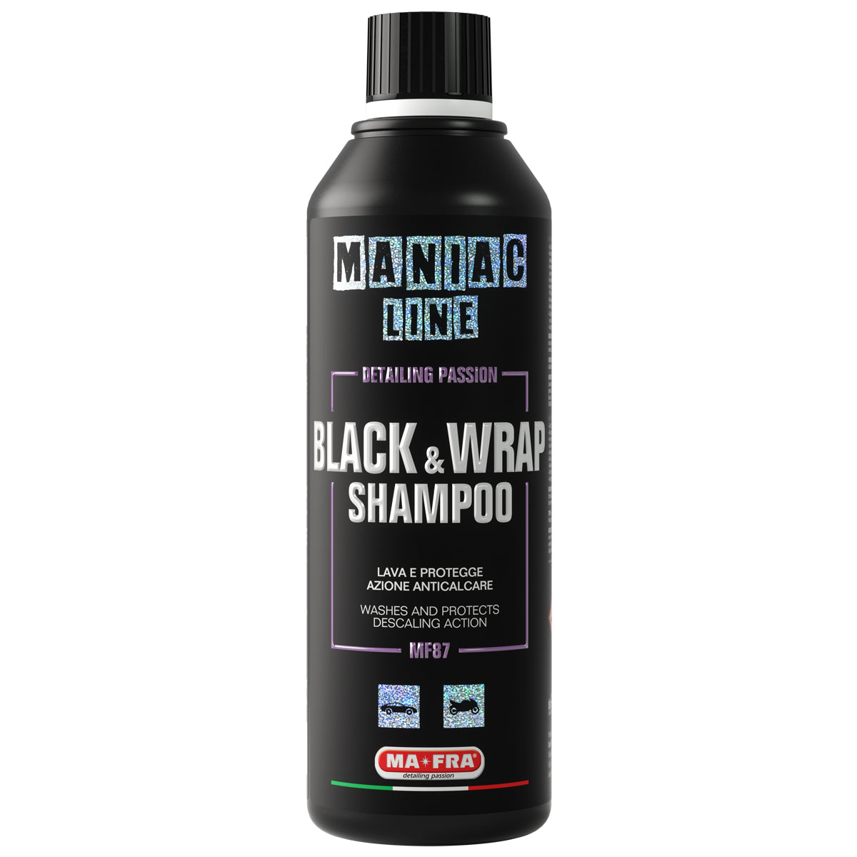 Ma-Fra Maniac Line Black and Wrap Shampoo. Best shampoo for matte, black and pff cars.. Labocosmetica. Ma-Fra Ireland Cork