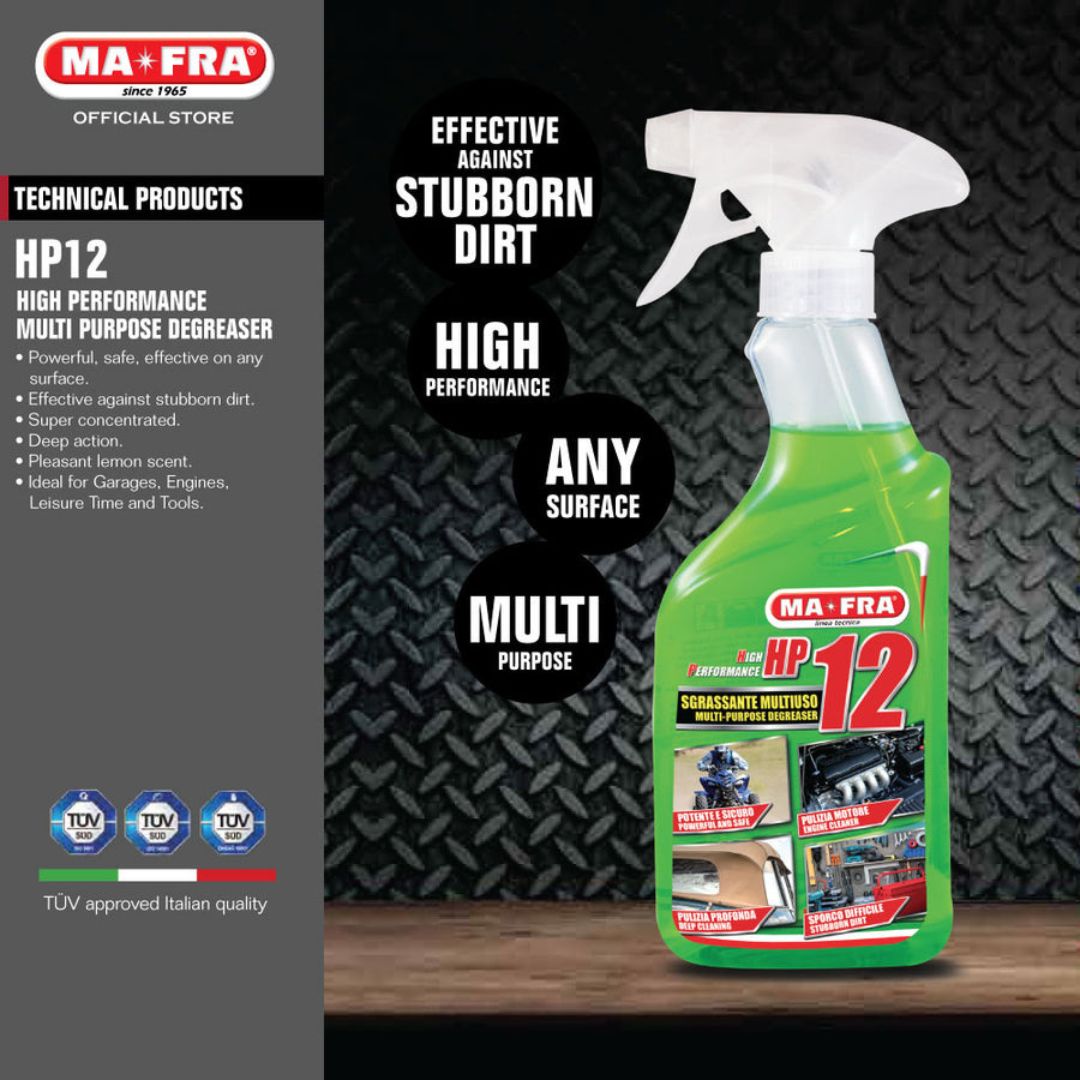 MaFra HP12 High Performance All Purpose Cleaner and Degreaser 4500ml. Engine Cleaner. Strong Oven Cleaner and degreaser. MaFra Ireland