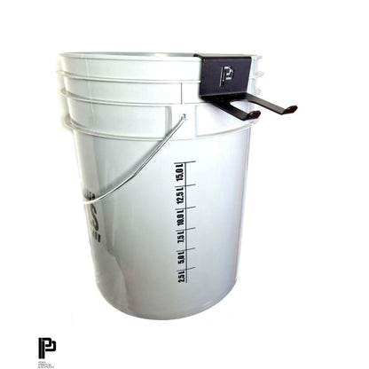 Poka Premium Snow Foam Lance Holder for Bucket. Black foam gun holder for bucket. Poka Ireland, Poka Premium Ireland. Best foam gun Holder Ireland. Poka Premium Cork Ireland. Grey work stuff bucket