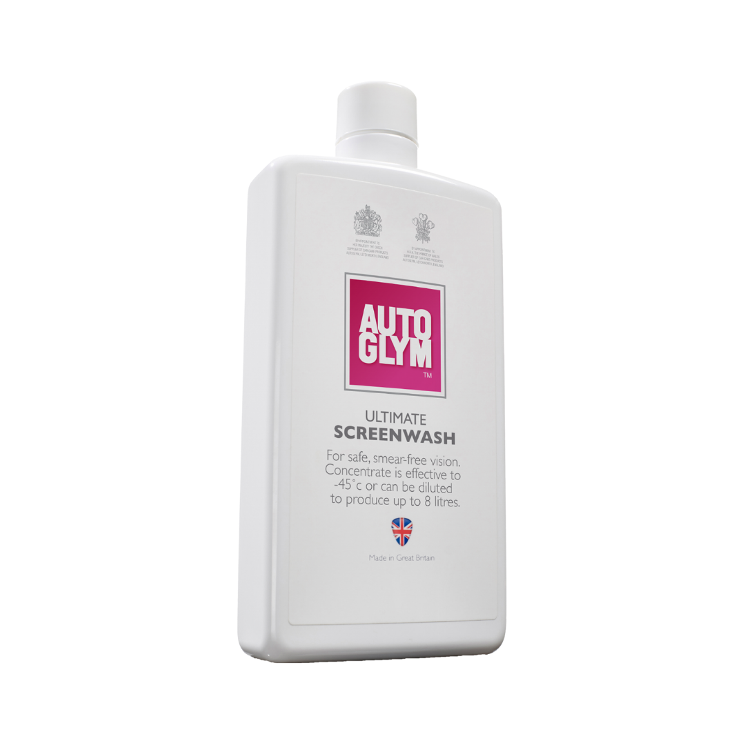 Autoglym Ultimate Screen Wash 500ml. windscreen washer fluid. Best screen wash for summer and winter. bug and insect removing screen wash. Autoglym Cork Ireland