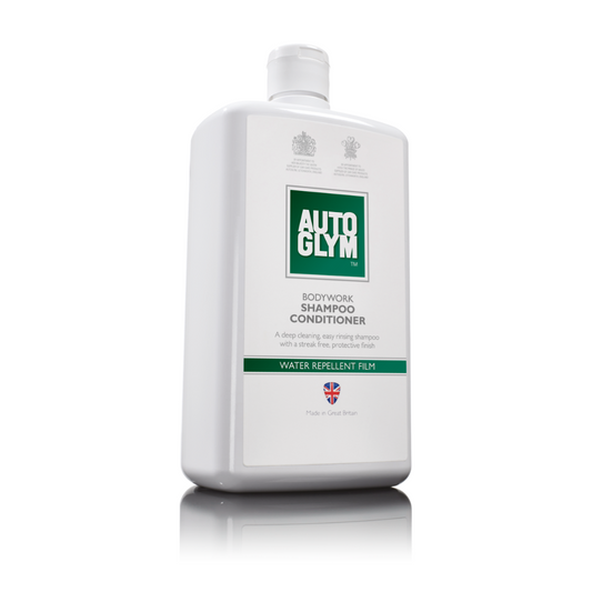 Autoglym Bodywork Shampoo Conditioner. White Bottle with green label. Hydrophobic film shampoo. 1L. Autoglym Cork Ireland
