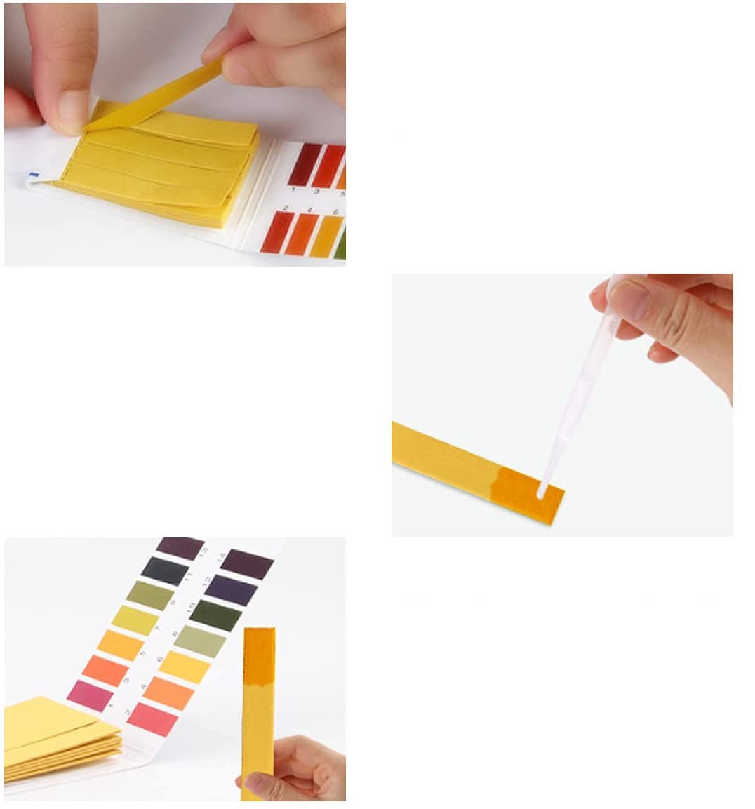 Strips pH 1-14 Test Paper Extensive Test Paper Litmus Test Paper pH Test for Saliva Water Soil Testing Pet Food and Diet pH Monitoring