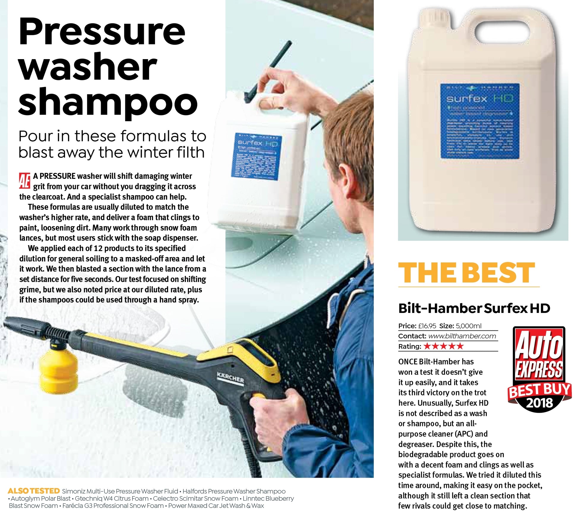 Bilt Hamber Surfex HD All Purpose Cleaner APC. Spray Bottle with Spray Head. Best APC. Water based APC