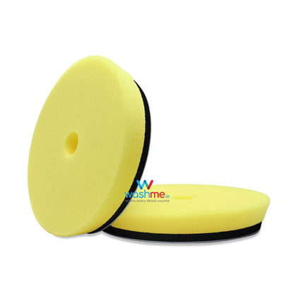 WashMe Polishing Pad Yellow 5". Sandwich Pad for polishing. Medium finishing pad. High cutting compound pad. washme.ie. Best pads for Flex, Rupes, ShineMate, Liquid Elements polishing pad.