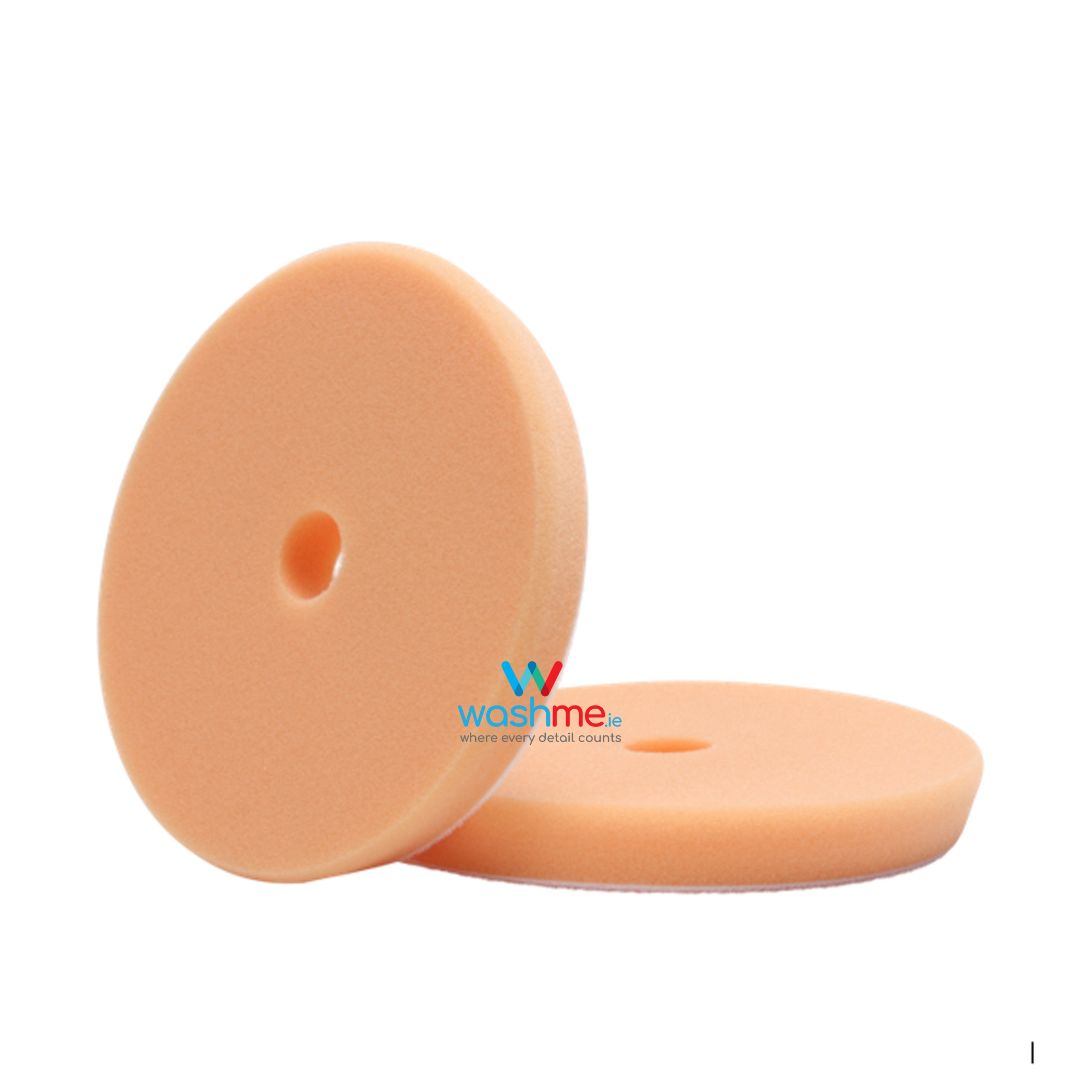 WashMe Polishing Pad Orange 5". Slim Pad for polishing. One Step pad. High cutting compound pad. washme.ie. Best pads for Flex, Rupes, ShineMate, Liquid Elements polishing pad.