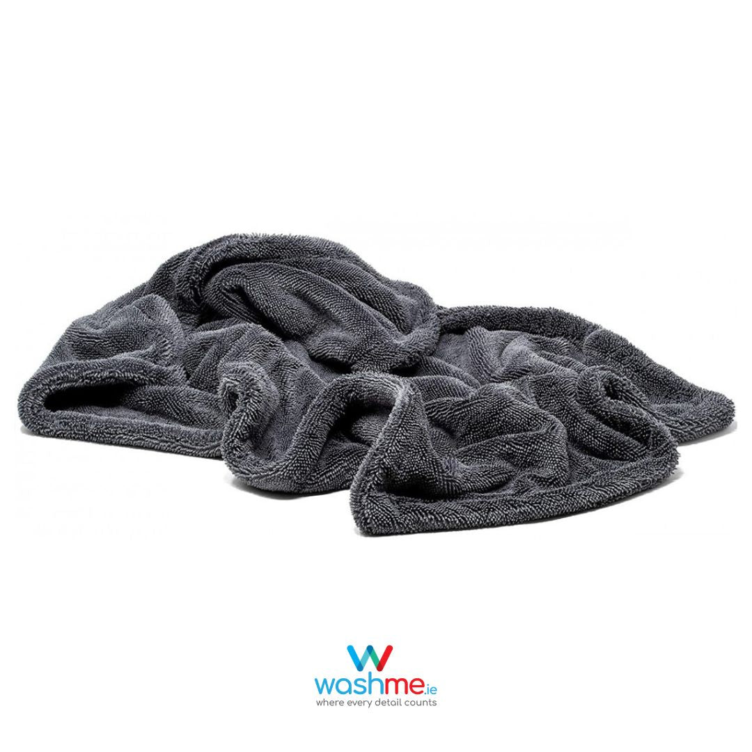 WashMe Dual Tommy XXL Drying Towel 1300gsm. Best drying towel. Twisted look drying towel. Soft chenile drying towel. Highly absorbant drying towel. Ireland