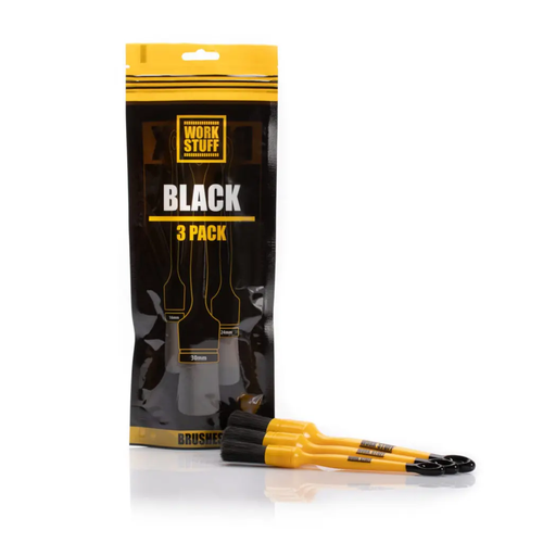 Work Stuff Detailing Brush 3 Pack - Black