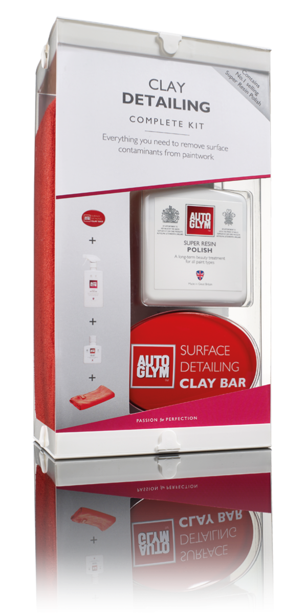 Autoglym Clay Bar Kit with Super Resin Polish and red microfibre. Autoglym Ireland, Autoglym Cork Ireland